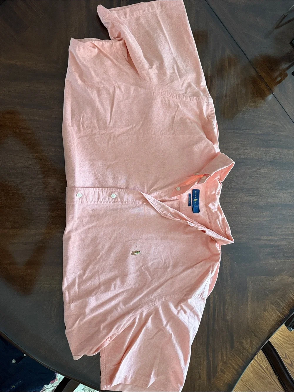 Ralph Lauren Light Pink Short-Sleeve Button-Down Polo